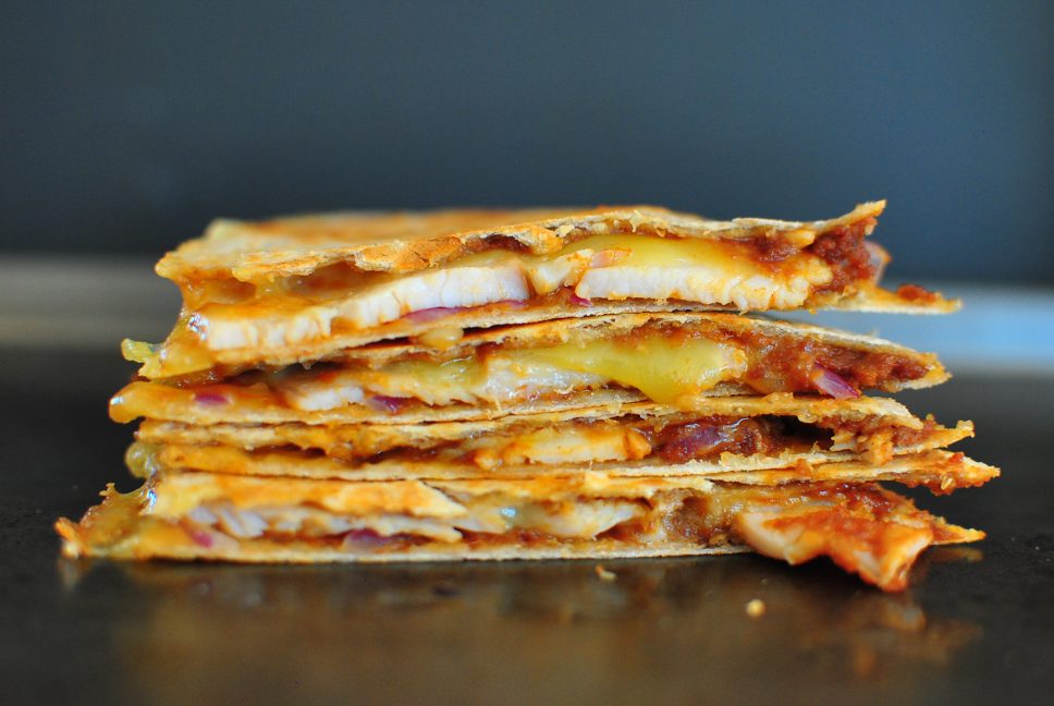 Satay Chicken Quesadilla thatsREALyummy